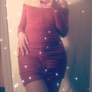 FASHIONNOVA SCRUNCHED DRESS